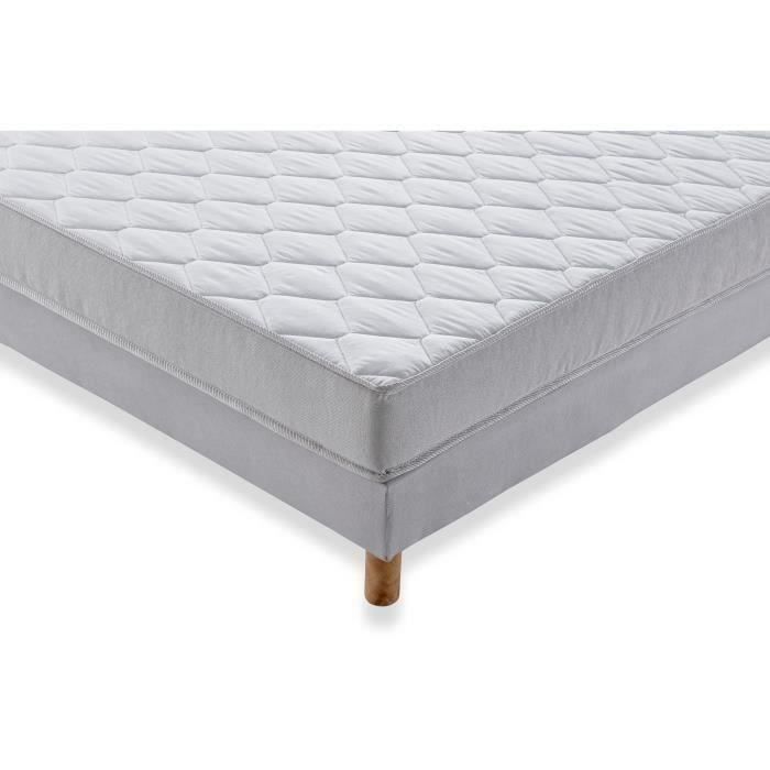 Mattress Set 140x190 Cm + Base - Foam - 5 Zones - 15 Cm - Firm - DEKO DREAM Airflex