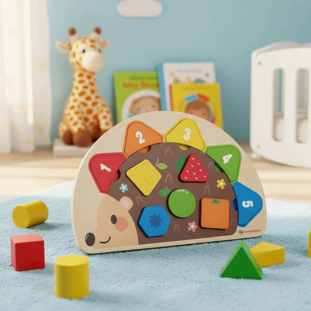 Cartoon Shape Montessori Puzzle Toy Colorful Design Tangram Jigsaw Game Wooden Puzzle Home Use