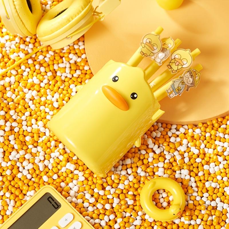 Yellow Duck Desk Organizer-Office & School Supplies Storage for Pens- Fun Workspace Decor | Playful Design | Decorative Storage.
