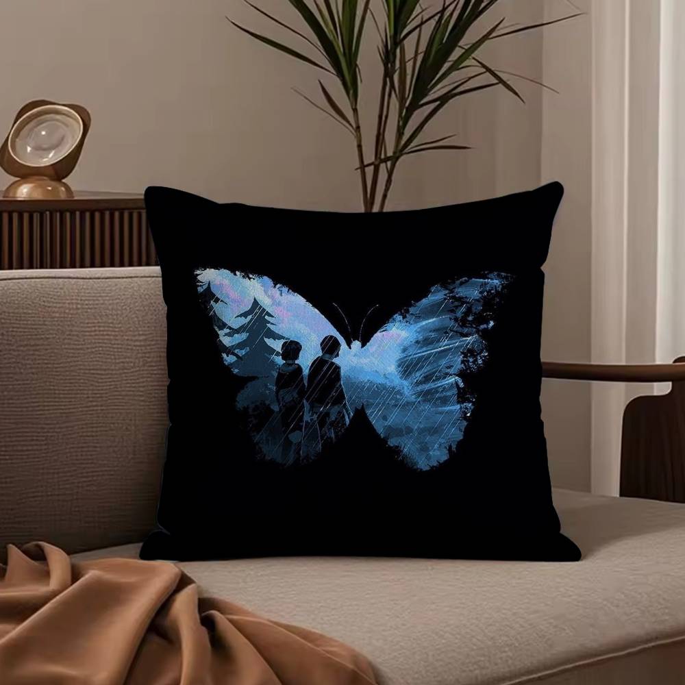 Life Is S-Strange Pillow Case Anti-dustmite Pillowcase Invisible zipper silky short plush Sofa cushion cover