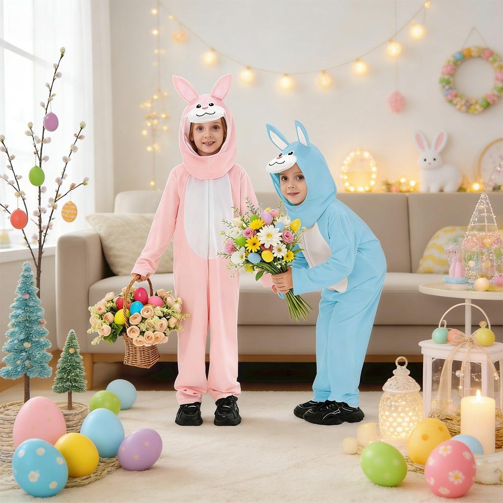 Easter Children's Performance Costume Bunny Outfit, Holiday Party Stage Performance Costume