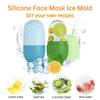 Silicone Mold Reusable Facial Ice Roller, Cooling Massage Tool for Eye and Face, Skin Firming Soothing Skincare Ice Massager