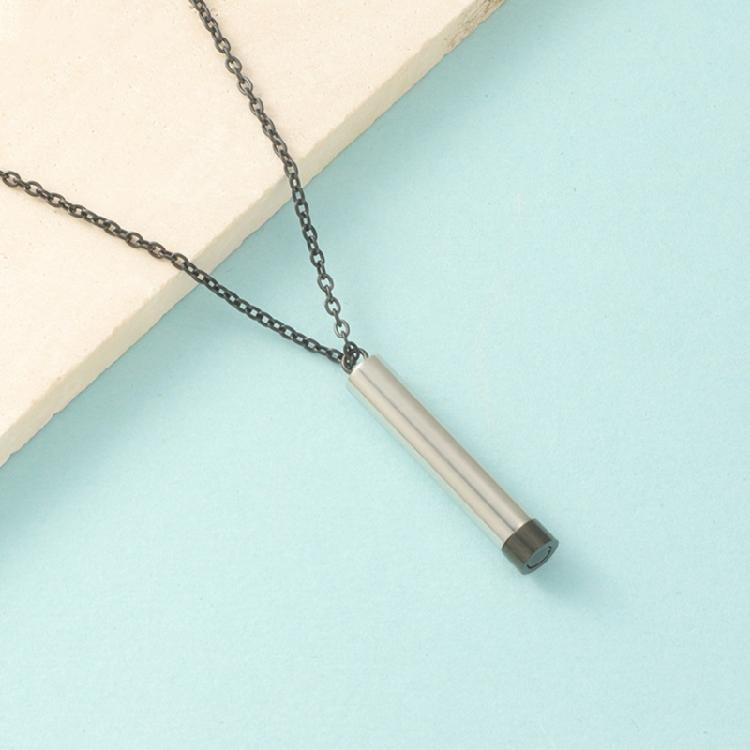 Sturdy Memory Necklace Portable Stainless Steel Cremation Ashes Pendant Jewelry Accessory with Sealed Waterproof Rings