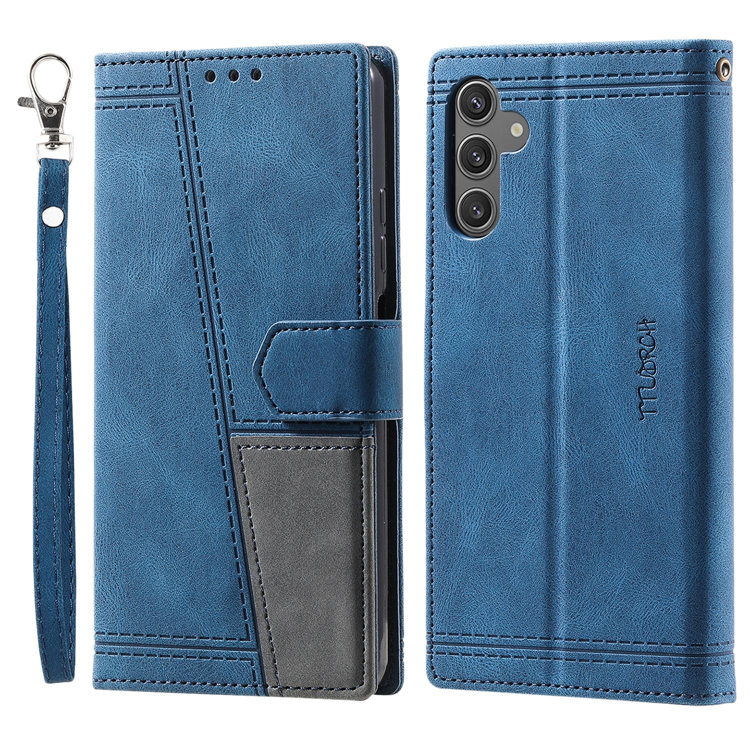 

TTUDRCH Style 004 For Samsung Galaxy S25+ Leather Case RFID Blocking Wallet Stand Phone Cover with Strap B