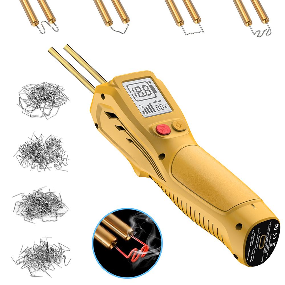 500W Kunststoffschweißmaschine Kunststoffschweißgerät Heißklammergerät Stoßfänger Reparaturset Lötkolben für Autostoßfänger Reparaturwerkzeuge
