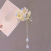 1PC Mori Elegant Lily of The Valley High Imitation Pearl Edge Clip Flower Temperament Fashion Fringed Hairpin