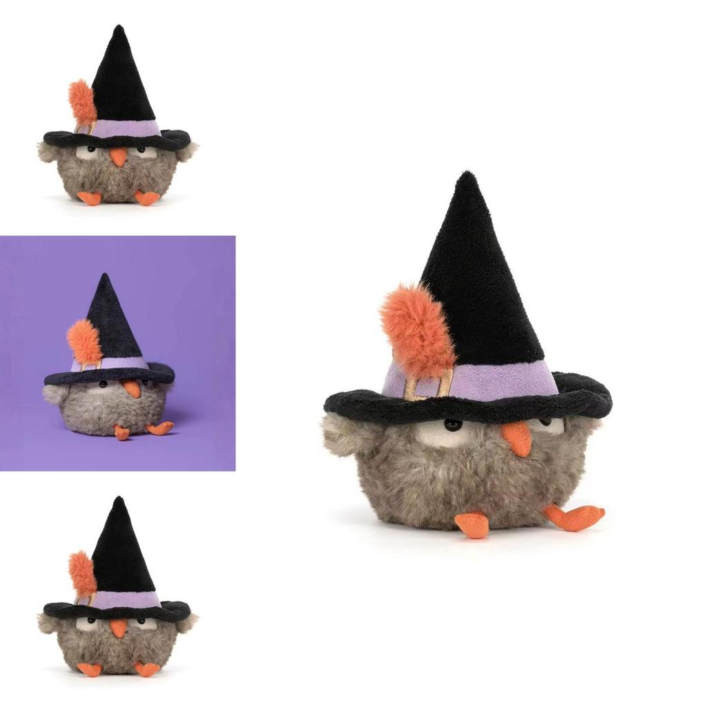 Plush Halloween Owl Gift Toy Soft Animal Decor For Kids And Collectors