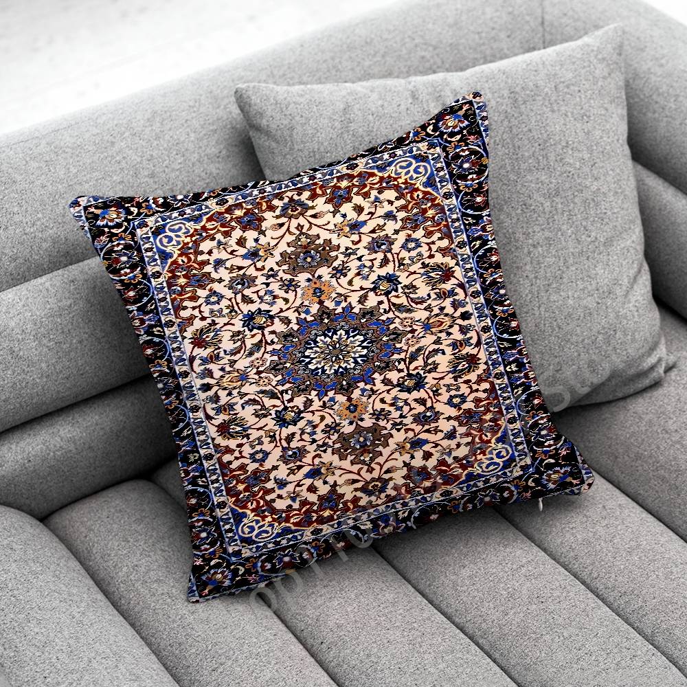 Persian Carpet Floral Pattern Throw Pillow Case For 50x50cm 40x40cm 55x55cm 45x45cm 30x30cm Square Bedroom Pillowcase Cover