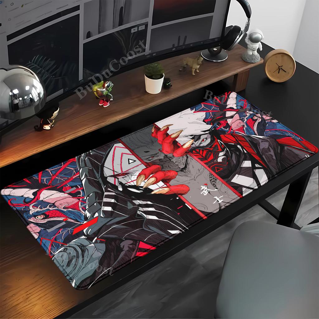 Japan Samurai Warrior Teclado Mouse Pad Gamer Computer Offices Accessories Keyboard Table Mousepad Company Gaming Laptop Deskmat