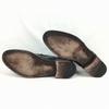 LOTTUSSE Premium Semi-Brogue Cap Toe Business Shoes Black Size 10 (Approx. 28.5cm) Men's(USED)