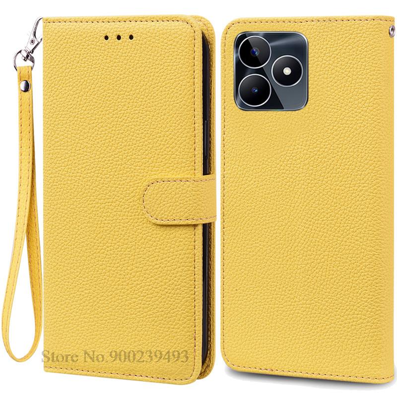 Pouzdro peněženka/flipový kryt z umělé kůže pro Realme C53, pouzdro z umělé kůže pro OPPO Realme C53 C 53, pouzdro na telefon Realme C53, pouzdro a kryt