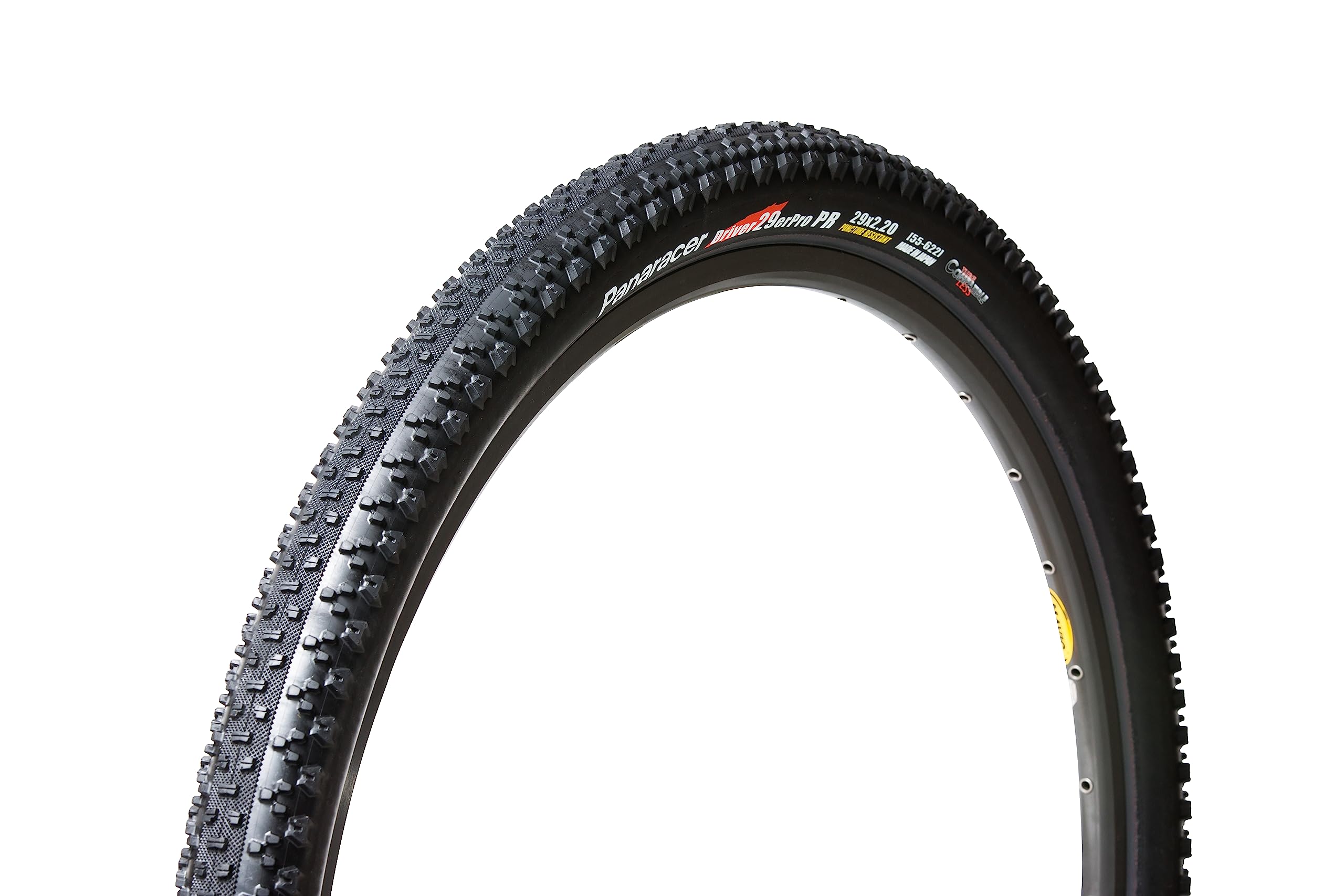 

Panaracer Driver Pro PR Tubeless Compatible Tire [29x2.20] [700x55C] F2922TC-DVPR-B Black (For Mountain Bikes, MTB Racing, and Touring)