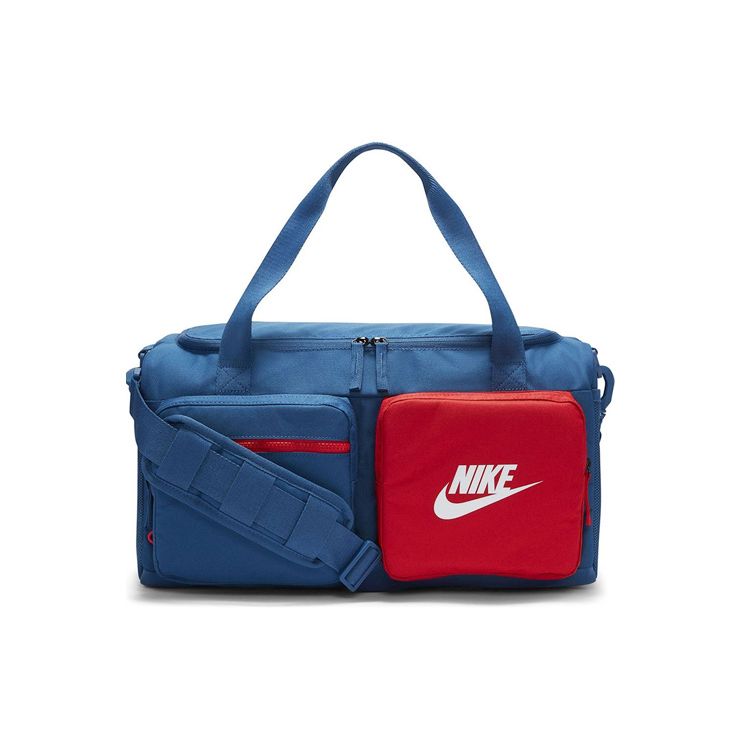 

Nike Casual Sports Zipper Camping Bag Unisex Travel Bag Blue Red BA6169-476 Blue Red