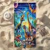 Custom Dinosaur Beach Towel Personalized Name Jurassic Microfiber Bath Towels Soft Quick Dry Swimming Pool Lounger All Season