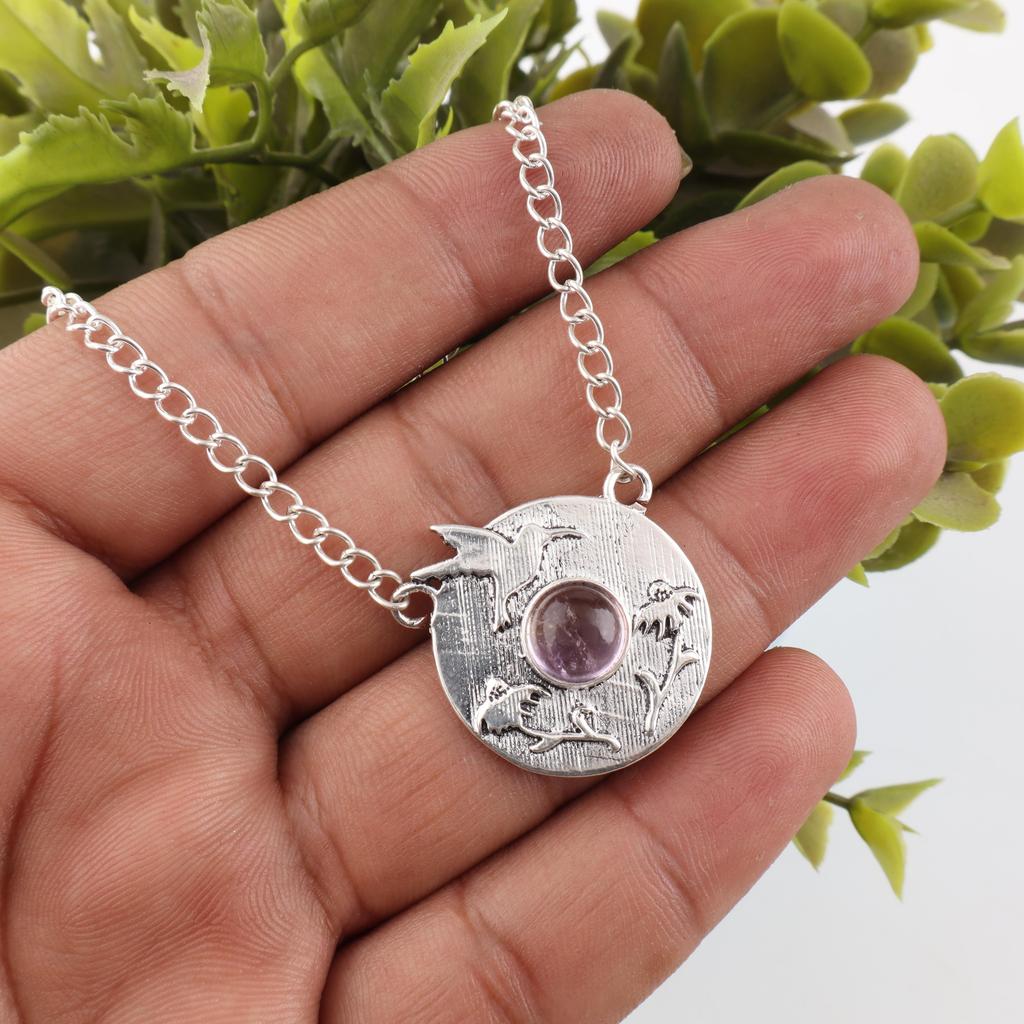 Ametrine Pendant, 925 Solid Sterling Silver Gemstone Jewelry, Handmade Pendant, For Thanksgiving