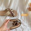 Fashion Women's Flat Bottom Fashion One Word Slippers Womens Shoes Comfort Summer Outdoor Beach Luxury Sandals Women Designers