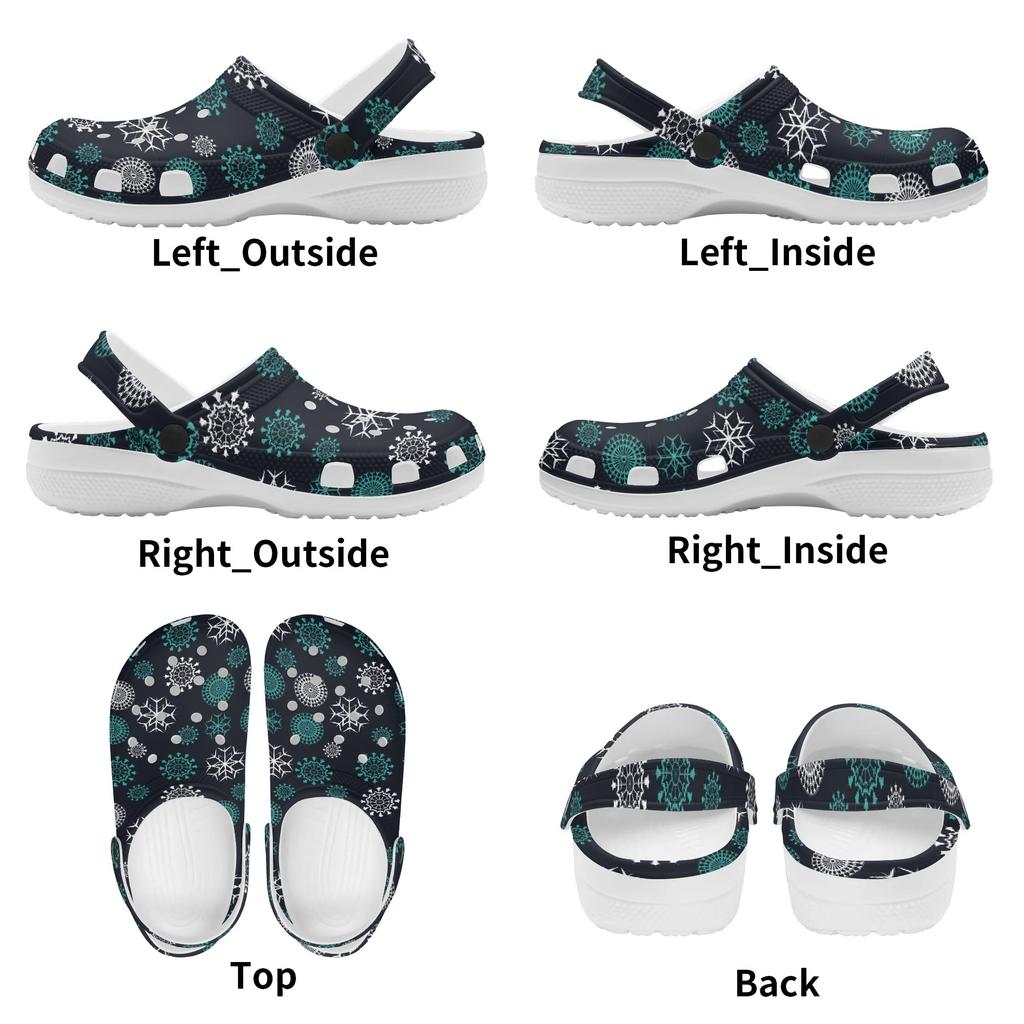 Unisex EVA Water Clogs Fashion Printed Soft Comfort Soft Slip On Water Friendly Shower Pool Beach Bathroom Daily Shoes Beach Wear