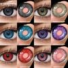 Anime Cosplay Color Contact Lenses For Eyes Red Eye Lenses Halloween Beautiful Pupils Crazy Blue Pink Cosmetic Makeup Contact Lens