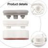 4Pcs Bidet Height-Increasing Pads Toilet Seat Risers Toilet Lid Bumpers Plastic Antislip Gasket Toilet Seat Raise The Seat Ring