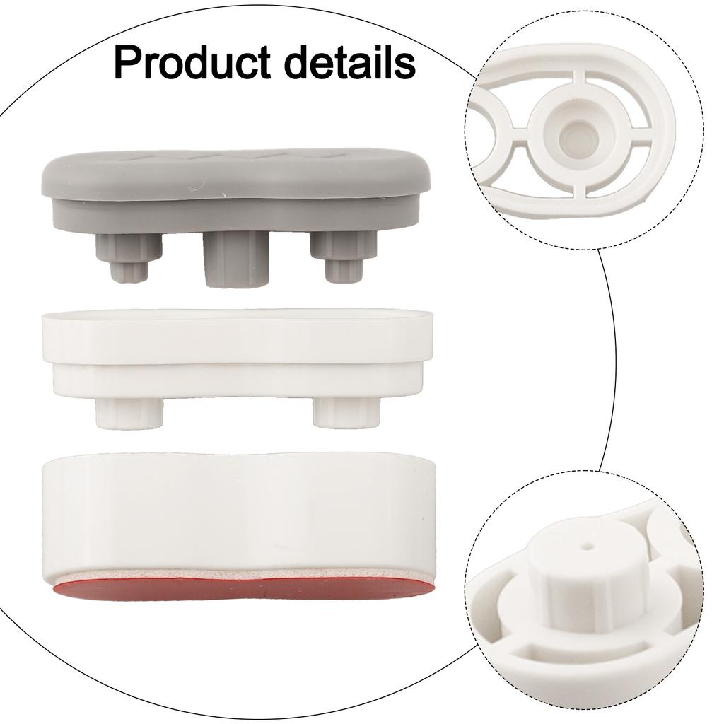 4Pcs Bidet Height-Increasing Pads Toilet Seat Risers Toilet Lid Bumpers Plastic Antislip Gasket Toilet Seat Raise The Seat Ring
