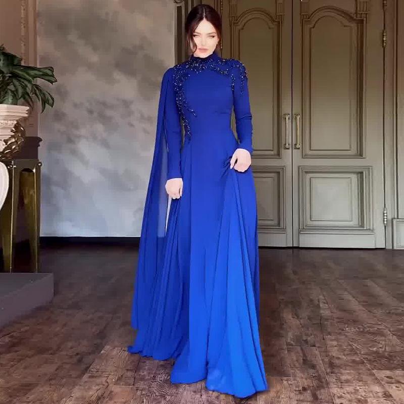 

Осень 2024 Европейский и американский стиль, облегающее платье со стразами для женщин M