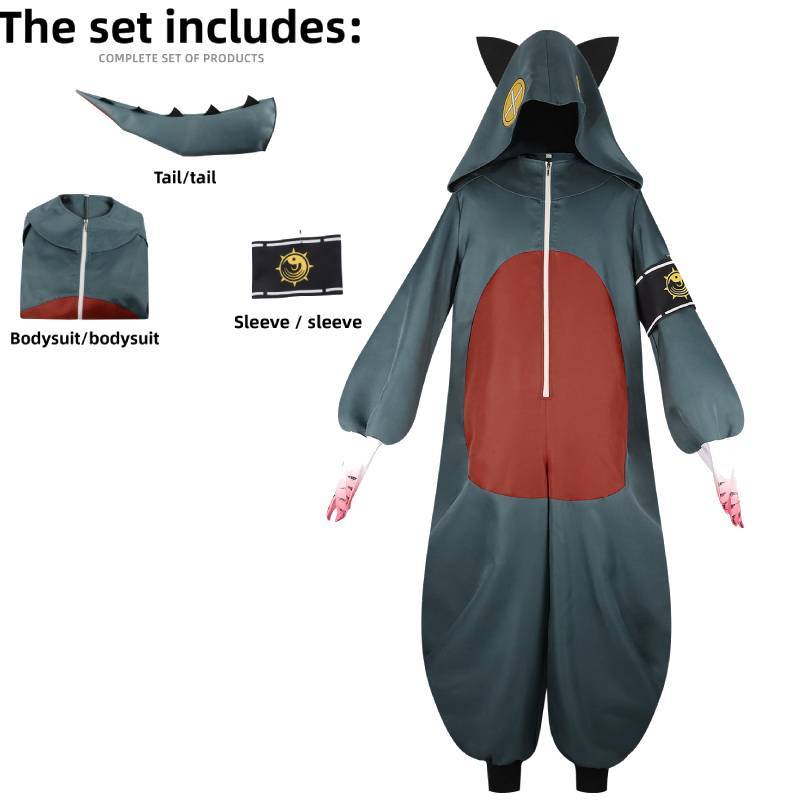 Gachiakuta Gita Cosplay Costume With Dinosaur