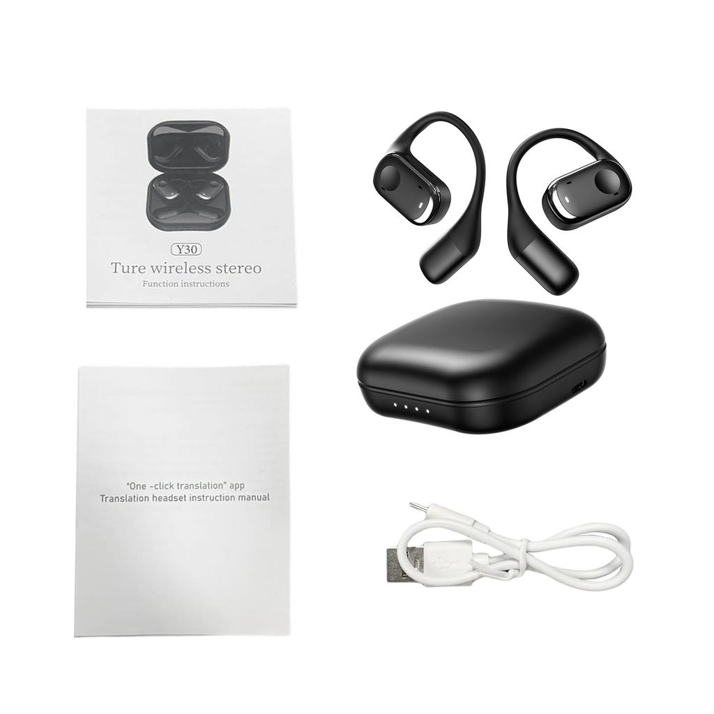 Earbuds Voice Translation Device Real Time 139 Languages Online Offline Wireless BT Two Way Translate Support Photo