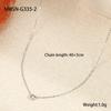 Ultra Fine Minimalist Summer Choker Necklace Titanium Steel Fade Resistant Small Trendy Elegant Jewelry