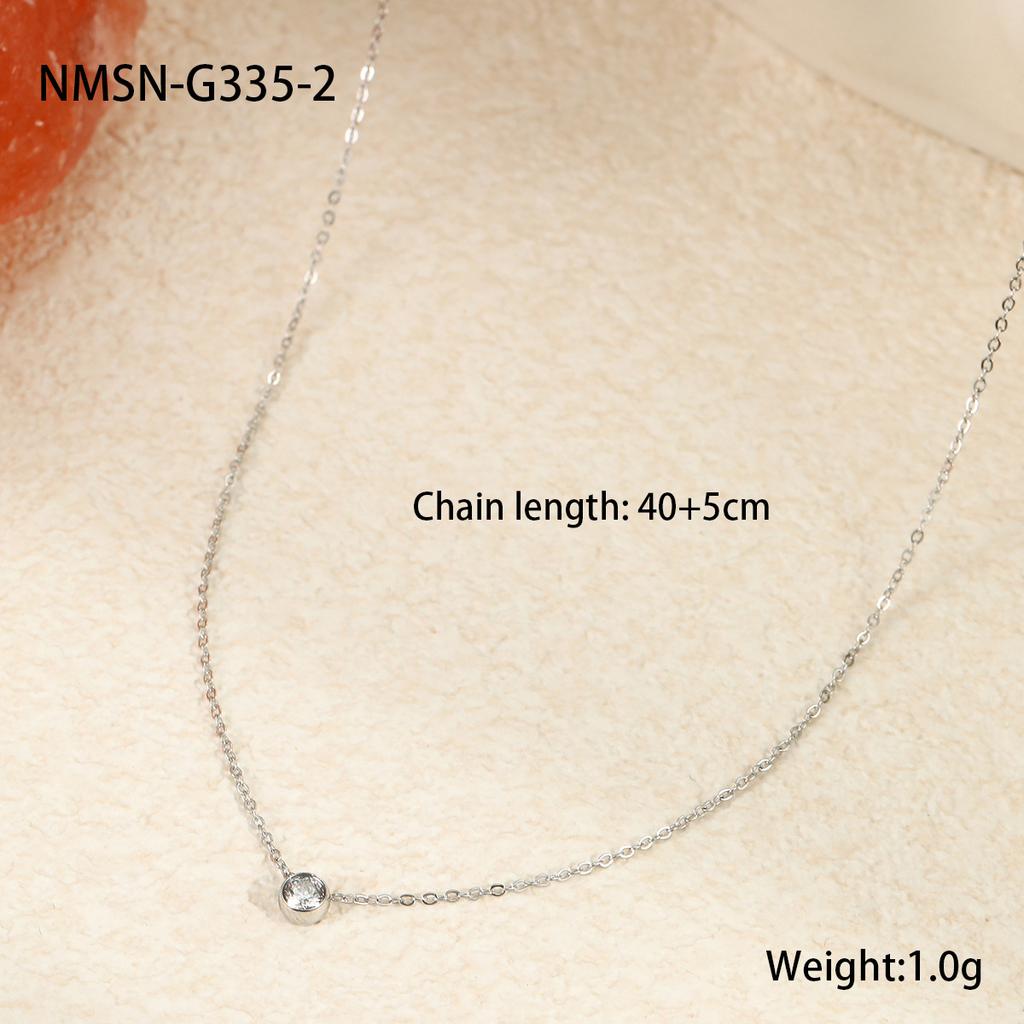 Ultra Fine Minimalist Summer Choker Necklace Titanium Steel Fade Resistant Small Trendy Elegant Jewelry