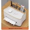 Elegant Multi-Functional Tissue Box & Remote Holder for Living Room