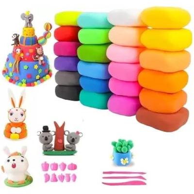 Eclet (Pack Of 12) Air Dry Clay, Colorful Children Soft Clay, Creative Art Crafts, Gifts For Kids-Multi Color. Non-Toxic
