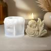 Flexible Angel Rose Scented Candle Silicone Mold And Shell Angel Scented Stone Craft Kit For Home Decors