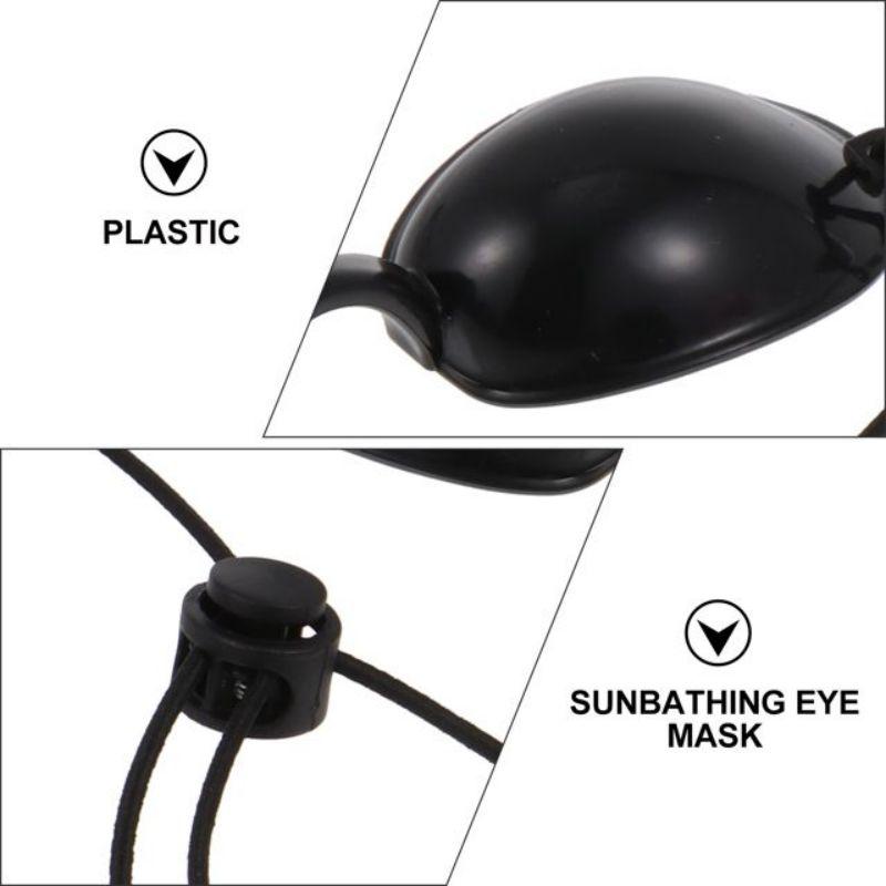 Beauty Goggles Protective Glasses Safety Silicone Eye Mask IPL Blackout Eye Protection Beauty Hair Machine Eye Mask Black