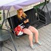 Outdoor Swing Cover Outdoor UV Resistant Waterproof Swing Seat Cover Foldable 600D Oxford Cloth Swing Chair Cover For Patio