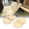 2Set 180 Degree Copper Hinge With Screw Mini Flap Hinge For Foldable Table 47x30mm