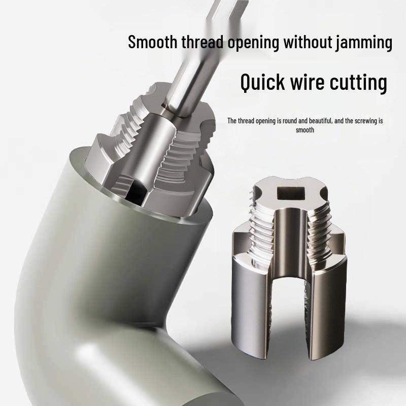 Water Pipe Threading Tool Set: Internal & External 6-Point PPR Tapping Die