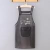 Waterproof Oil-Proof TPU Sleeveless Kitchen Apron with Multi-Pocket Storage, Simple and Stylish Design, Customizable.