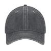 Vintage Distressed Denim 6-Panel Baseball Cap with Customizable Logo Curved Brim Ready To Ship for Unisex