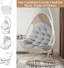 Thicken Egg Chair Cushion Replacement, Outdoor Hammock Swing Chair Cushions, Hanging Wicker Basket Seat Pad