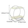 Cosmetic Organizer Double Layer Makeup Storage Rack Vanity Shelf Bathroom Countertop Stand for Skincare