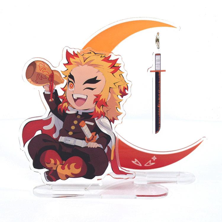 Anime Demon Slayer Agatsuma Zenitsu Kimetsu No Yaiba Acrylic Stand Figurines Model Toys GK Ornaments Decor