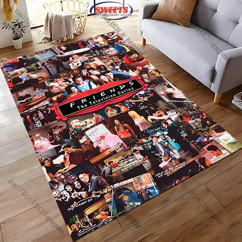 

Classic Movie Theme Carpet Friends Prints Rug for Living Rooms Bedrooms, Office Areas, Durable Machines Washable Mat Great Gift 40x60cm (16x24in)