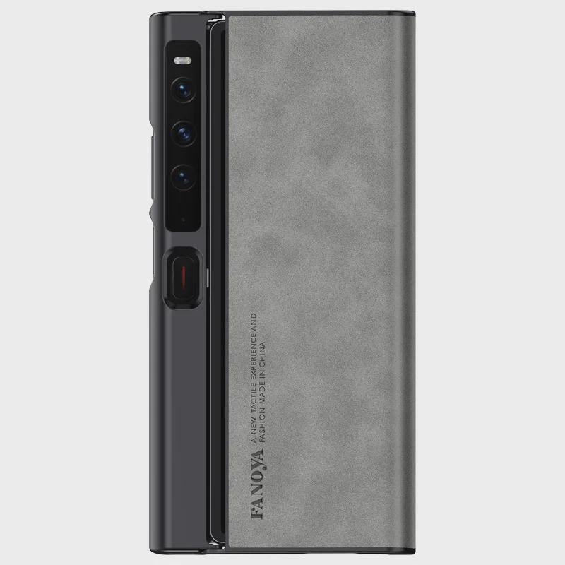Huawei Mate XS2 Sheepskin Protective Case - Full Coverage Folding Screen Anti-Fall Cover for 5G Mobile.
