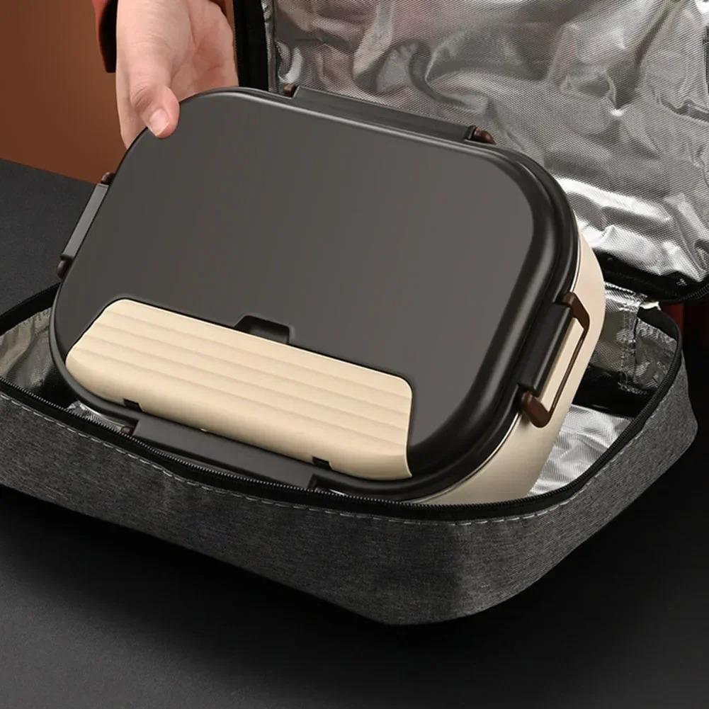 Portable Electric Heated Lunch Box for Home Car Office Rice Cooker 304 Stainless Steel Food Heater Bento Heating Food Container
