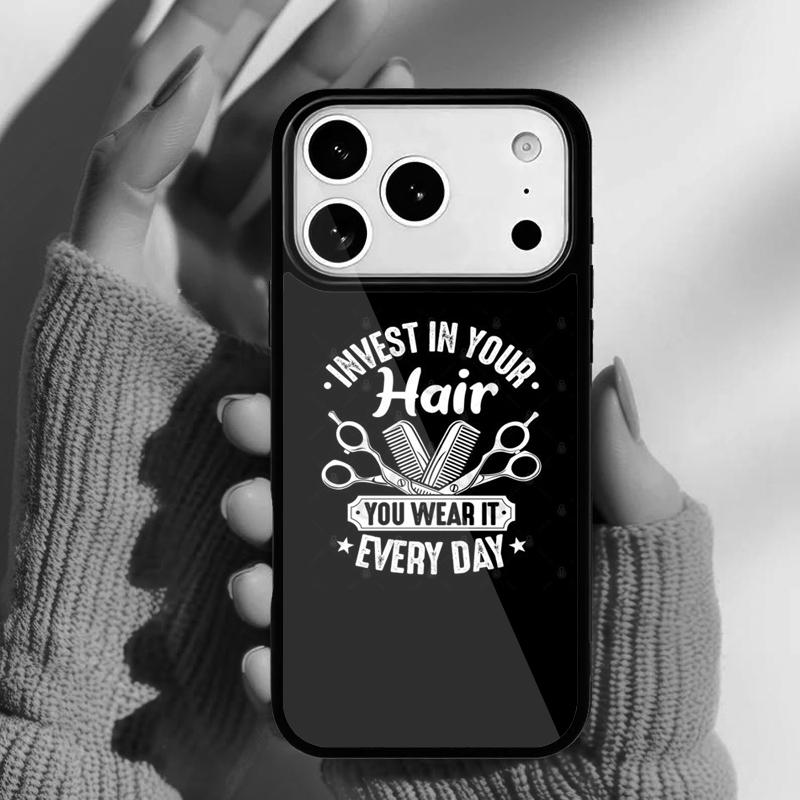 Hairdresser Comb Hair Salon Phone Case for iPhone 17 16 15 14 13 Pro Max Back Cover for 12 11 Pro Coque