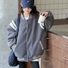 Girls' Quilted Thick Jacket - Korean Style Baseball Uniform for Autumn/Winter 2025