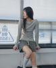 Mihebeu Flower Heart Vintage Layered Shorts Black