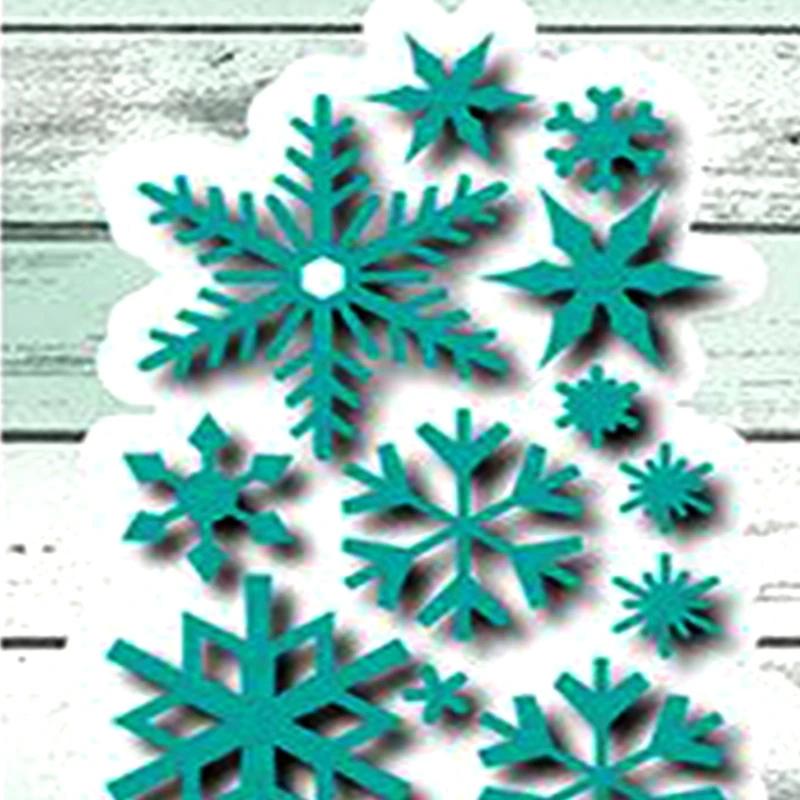 Winter Snowflakes Metal Cutting Dies Stencil DIY Scrapbooking Album Paper Card Q1FD