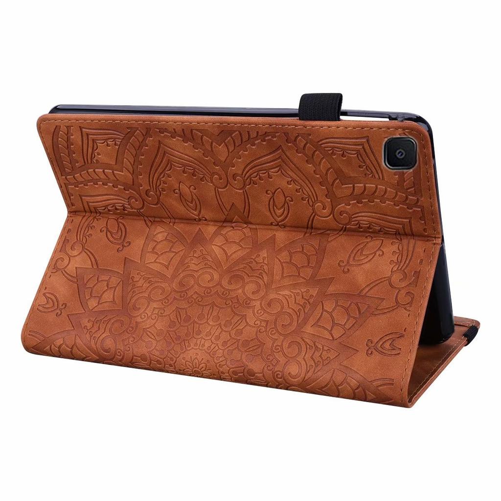 Suitable for Samsung Tab S6 Lite Tablet Leather Case, Retro Matte Pattern Card Holder, Anti-drop Protective Case