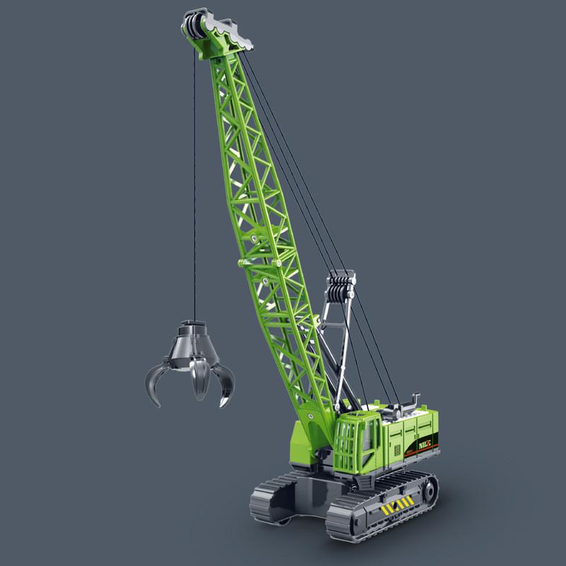 Simulation Lift Grab Crane Engineering Vehicle Model Children Inertia Toy